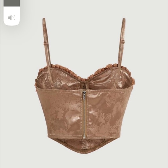 jacquard frill lace trim top💕 - Picture 5 of 6